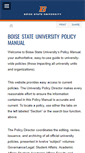 Mobile Screenshot of policy.boisestate.edu