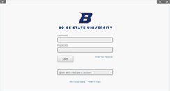 Desktop Screenshot of blackboard.boisestate.edu