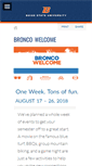 Mobile Screenshot of broncowelcome.boisestate.edu