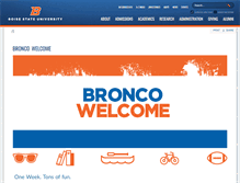 Tablet Screenshot of broncowelcome.boisestate.edu