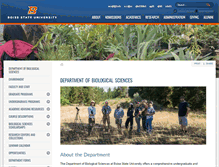 Tablet Screenshot of biology.boisestate.edu