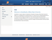 Tablet Screenshot of gamestudio.boisestate.edu