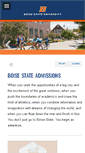 Mobile Screenshot of admissions.boisestate.edu