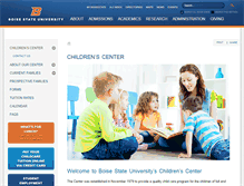 Tablet Screenshot of childrenscenter.boisestate.edu