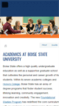Mobile Screenshot of academics.boisestate.edu